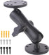Aluminum Fish Finder Mount with 1" B-size Ball, 360 Rotation Depth Finder Mount Bracket for Boats