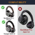 SOULWIT Cooling Gel Earpads Replacement for Plantronics BackBeat Pro 2, Voyager 8200 UC Headphones, Noise Isolation