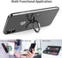 pzoz 360 Metal Cell Phone Finger Ring Stability Holder Back Stand Collapsible Hand Grip Knob Loop Car Mount Hook