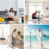 Fugetek 67" Professional Cell Phone Tripod, Portable All in One, Bluetooth Remote, Phone Holder, Compatible with iPhone