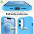 LOVE 3000 Blue iPhone 12/iPhone 12 Pro Case, Premium Silicone with Soft Anti-Scratch Microfiber Lining