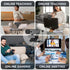 Shcngqio 1080P HD Webcam with Microphone, Noise Cancellation, Privacy Cover, Wide-Angle Lens, Auto Light Correction