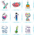 100 PCS Funny Science Laboratory Stickers for Kids, Teens, Adults - Waterproof Vinyl Stickers for Various Uses