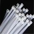 100 Pcs 18 Inch White Zip Ties, Large Cable Ties for Outdoor Use, 60 Pounds Tensile Strength