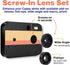 CAPPY CAMERA Set 235 Y2K Screw-On Lens - Wide Angle & Fisheye Lens Kit - Specifically for Cappy Retro Digital Camera