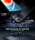 iPhone 15 Case by TORRAS: Slim, Shockproof, 12FT Military Grade Drop Protection, Black with Translucent Back & Silicone
