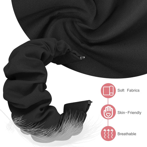 20mm 22mm Scrunchies Watch Bands, Elastic Replacement Bands for Samsung Galaxy Watch 4 5 6 7 Pro Classic Active 1 2