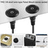 QIANRENON TRS 3.5mm Short Cable Threaded Fixing Audio Adapter 3.5mm Female to Female Stereo Jack