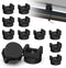 10 Pack Magnetic Zip Tie Mount with Rubber Coating, Strong NdFeB Magnetic