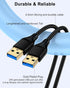 6ft, PS4, 2.0 6 USB to USB Cable Male to Male USB A To USB A Cable for WD Hard Drives, PC, Mac, Laptop, Xbox - USB Type