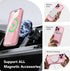 CAPRARO Magnetic iPhone 14 Pro Case, Peach Pink, Slim Shockproof Cover with Full Camera Protection & MagSafe