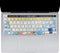 Silicone Keyboard Cover Skin for 2020 MacBook Pro 13" & 2019 2020 MacBook Pro 16" with Touch Bar, Litter Flowers