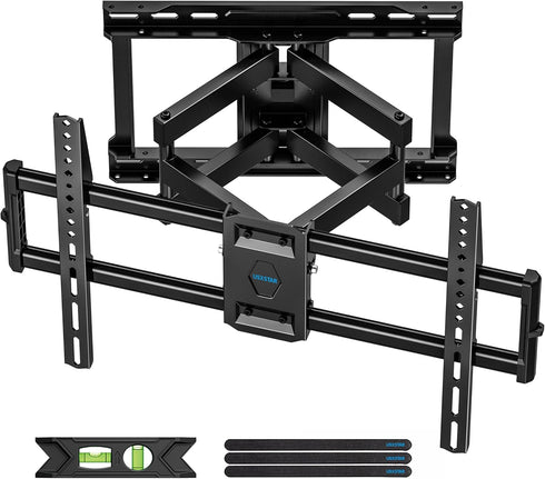 Full Motion TV Wall Mount Bracket for 37-86 Inch TVs, Up to 132lbs, Swivel and Tilt Articulating Wall Mount