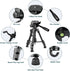 JOILCAN Mini Tripod for Camera, 25-inch Aluminum Tabletop Tripod with Remote and Holder for DSLR, Projectors