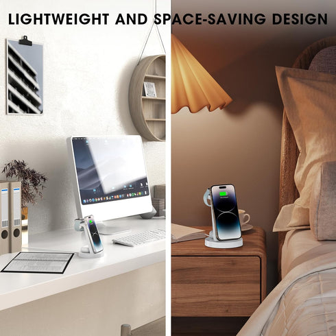 Anlmz 3 in 1 Charging Station for iPhone, Wireless Charger for Apple Products, Charging Dock Stand for AirPods, for