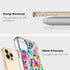 ICEDIO iPhone 12 Pro Max Case with Screen Protector, Clear with Cute Colorful Blooming Floral Patterns for Girls Women,