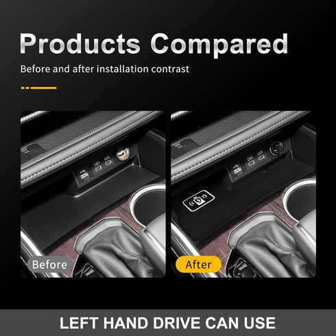 Wireless Phone Charging Pad Silicone Material Dual Charging Ports 15W Adapter for Smartphone Phone for Toyota