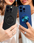 TecRange Magnetic Phone Grip Slim Ring Kickstand Phone Holder for Women, Compatible with iPhone & Android (Black