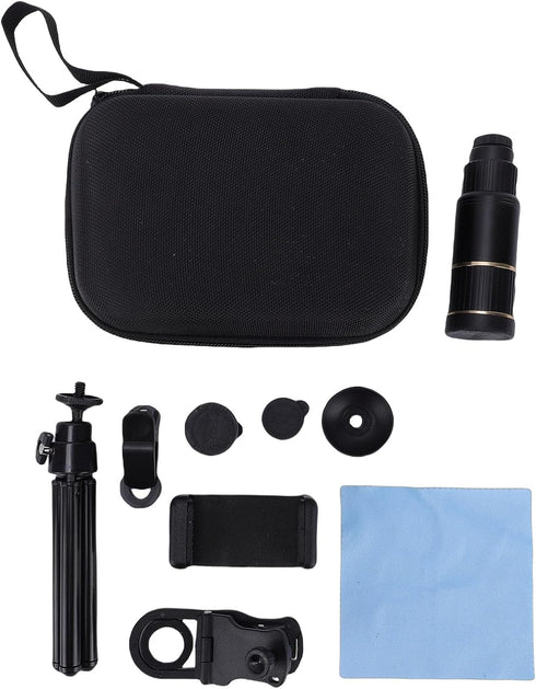 PUSOKEI 22X 198 0.63X 15x 4-in-1 Set Universal Phone Camera Lens Kit, Telephoto Fisheye Wide Macro Camera Lens