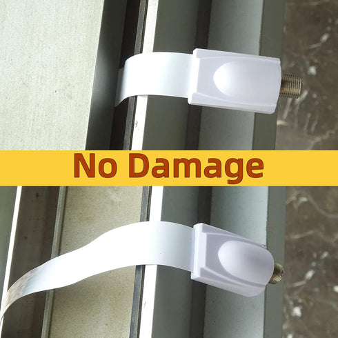 Goupchn Ultra Flat Ghost Wire RG6 Coax Jumper Cable, Extreme Slim F Female to Female, 0.85ft