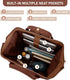 Backpack 14-15 Inch Backpack 15 Kah&Kee Leather Laptop for Women, Professional Work Bag, Water-Resistant Vegan Leather