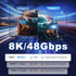 25 ft,8K 2.1 Cord,48Gbps,8K@60Hz 4K@120Hz, HDR10 Dolby PS4/PS5, Fiber Optic HDMI Cable Long HDMI Cable,Ultra High Speed