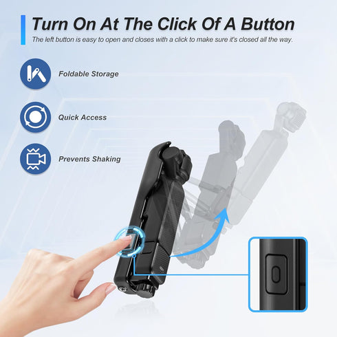 STARTRC OSMO Pocket 3 Handheld Stabilizer, Mini Z-Axis Anti-Shake Handle Grip, Storage Case for DJI Osmo