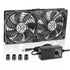 Server Cooling 2 x 120mm Big Airflow Computer Fan 110V-240V with AC