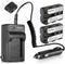 Kastar NP-FM500H Battery and Charger Kit (2-Pack) for Sony DSLR-A100 A200 A300 A350 A450 A500 A550 A560 A580 A700 A850