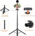 VRIG TP16 Camera Tripod - 55 inch Extendable Phone Selfie Stick Stand with 2 in 1 Phone Clip, 360° Ball Head