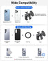 NINEFATICS 20X N52 360 45 1217 Phone Holder for Peloton Bike, Magnetic Phone Mount Clamp, Magnets, Rotate & Tilt