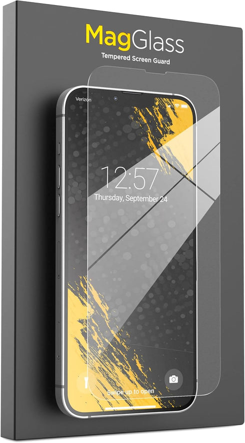 magglass (2 Pack Screen Protector for iPhone 14 Plus 6.7" / 13 Pro Max 6.7") - High Clarity Tempered Glass