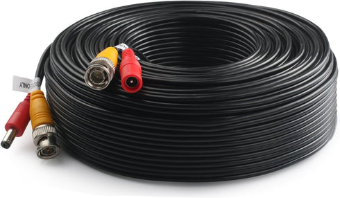Postta BNC Video Power Cable (4 Pack, 150 Feet) for CCTV DVR Surveillance System with Eight Connectors