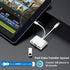 Ceotsak 15/16/17, SD Card Reader for iPhone/iPad/Android, USB C & Lightening to SD/MicroSD Card Reader with USB Camera