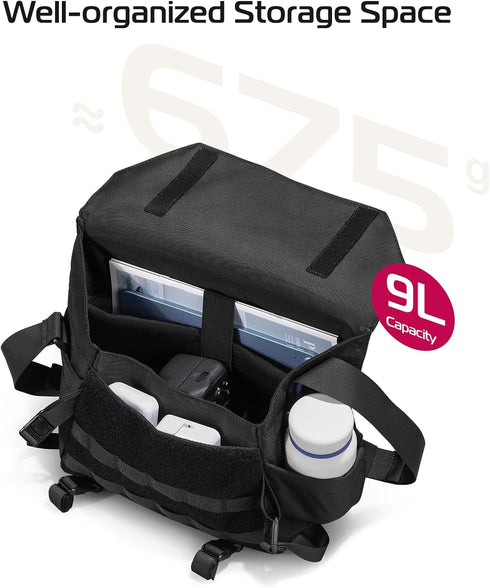 ULANZI Sling Camera Case, Compact Tactical Shoulder Bag for DSLR/SLR/Mirrorless Cameras, Waterproof, Black