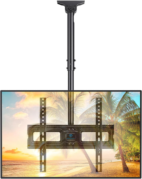 PERLESMITH Ceiling TV Mount for 26-65 inch Flat Screen Displays, Adjustable Ceiling Bracket Holds up to 110lbs