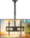 PERLESMITH Ceiling TV Mount for 26-65 inch Flat Screen Displays, Adjustable Ceiling Bracket Holds up to 110lbs