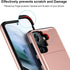 Jiunai for Samsung Galaxy S21 Plus Case, Rose Gold Credit Card IDs Cash Holder Shell Wallet Case Slide Cover