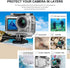 FitStill Waterproof Case for DJI Osmo Action Camera, Underwater Accessories Kit, 45M Diving Housing Protective Shell