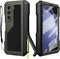 Rugged Heavy Duty Metal Case for Samsung Galaxy Z Fold 5 with Slim S Pen Holder, Full-Body Protection, Green
