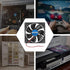 2Pcs DC 12V 12025 Cooling Fan 120x120x25mm for Computer Case and Server Chassis