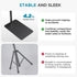 InnoGear Tablet Floor Stand, Overhead Bed Phone Stand Adjustable Holder Universal Floor Stand Compatible with iPhone