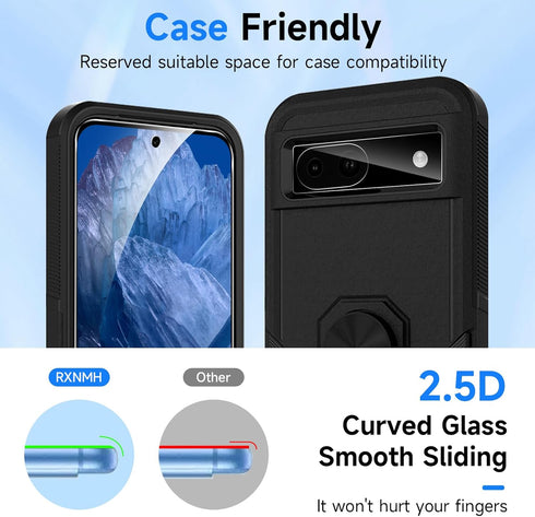 3 Pack Google Pixel 8A 5G Screen Protector & Camera Lens Protector, Full Coverage, HD Photography, Rapid Adsorption,