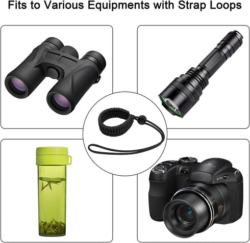 Wrist Lanyard - Paracord Adjustable Camera Hand Strap/Bracelet for DSLR, Mirrorless Camera