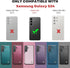 for Samsung Galaxy S24 Case with Card Holder, for Samsung S24 Wallet Case for Women Men with RFID Blocking, Durable Kickstand Shockproof Case for Galaxy S24 5G, Purple