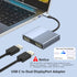 Movcle 4K@60Hz 1 2 USB C to Dual Displayport Adapter for Mac/Dell/HP Laptop, Displayport Splitter in Out for Dual