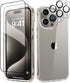 MIODIK Ultra Clear Case for iPhone 15 Pro Max 6.7" 2023, Slim Military-Grade, Anti-Yellowing + 2 Screen & Camera