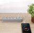Globe Electric 6-ft 3-Outlet USB Surge Protector Power Strip, 2x USB-A, 1x USB-C, Right Angle Plug, Gray