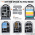 Professional Camera Bag Backpack for DSLR SLR Mirrorless Waterproof with Rain Cover, Anti Theft Travel Case