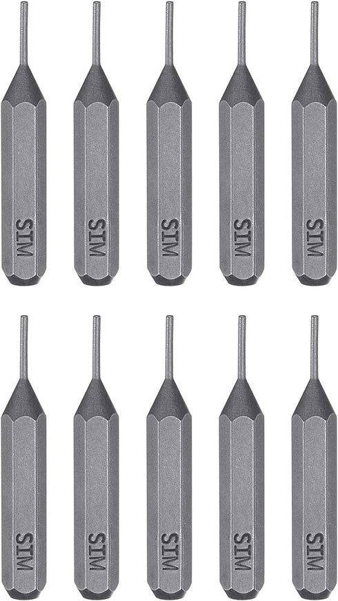 HARFINGTON 10pcs SIM0.8 Card Removal Screwdriver Bit 5/32" Hex Shank 28mm Length